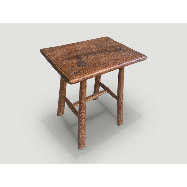 Mid-Century Modern Andrianna Shamaris Mid-Century Couture Wabi Sabi Side Table For Sale - Image 3 of 6