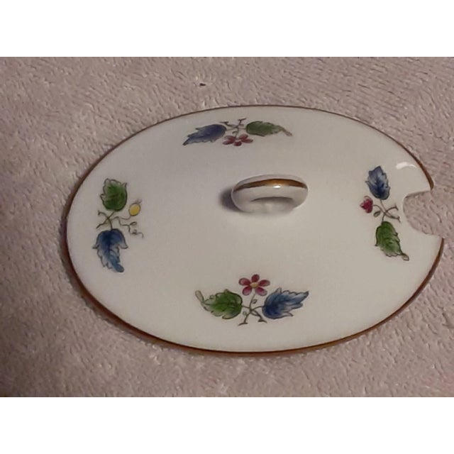 Contemporary Easter Hostess Gift-1980s Unused Ginori Italian Porcelain Rare European Pattern Mini Tureen For Sale - Image 3 of 7