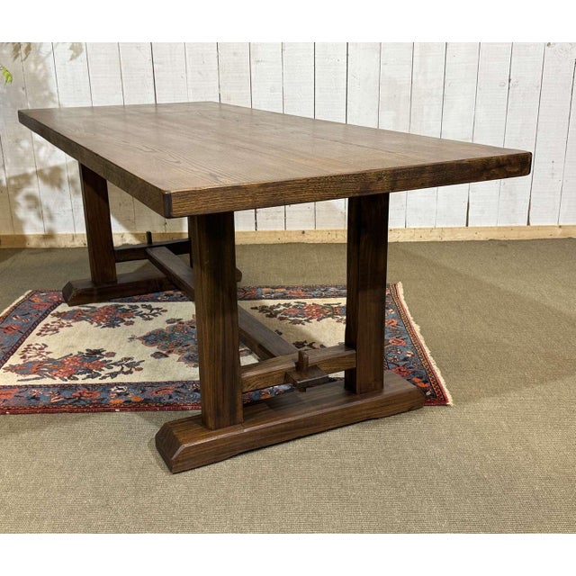 Elm Monastery Table, 1970s For Sale - Image 15 of 18