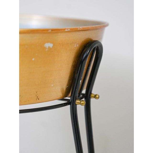 1960s Vintage Metal Planter, 1960s For Sale - Image 5 of 8