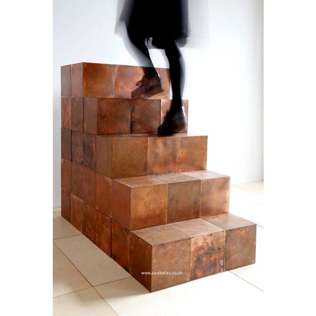 Copper Cubes by Paul Kelley, Set of 10 For Sale - Image 11 of 12