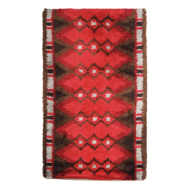 Red Sea Rya Rug for Marks Rya, 1959 For Sale