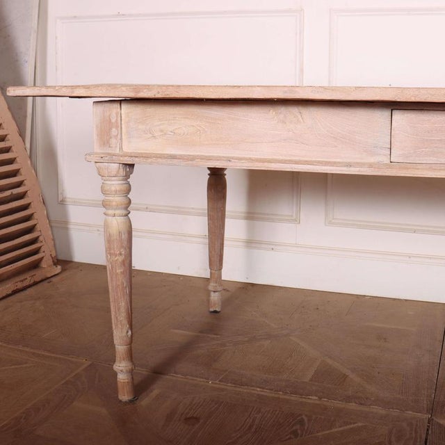 Large Antique Spanish Farmhouse Dining Table in Elm, 1800s For Sale - Image 3 of 11