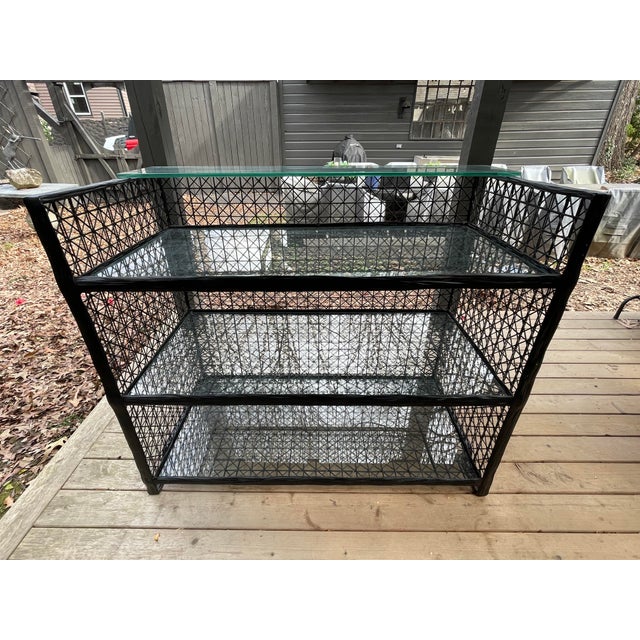 Mid-Century Modern Mid 20th Century Outdoor Spun Fiberglass Dry Bar in the Style of Russell Woodard For Sale - Image 3 of 9