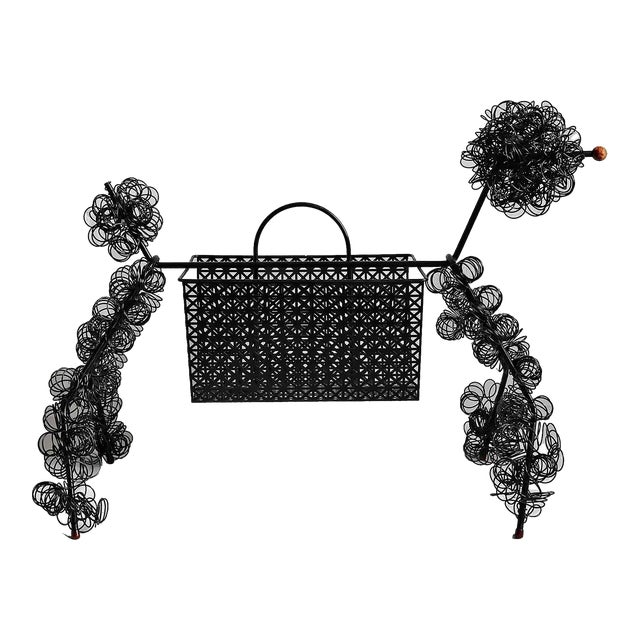 Vintage Magazine Rack in the Style of Fredrick Weinberg For Sale