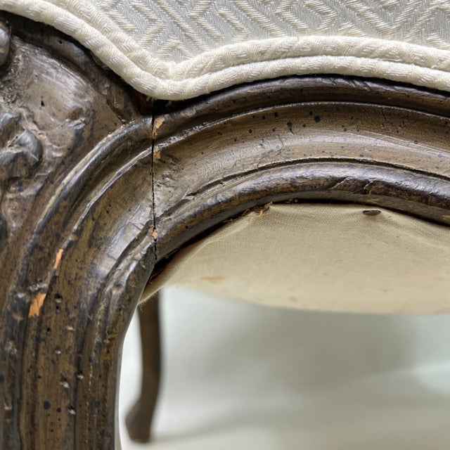 Vintage French Style High Back Throne Chairs - a Pair For Sale - Image 12 of 13