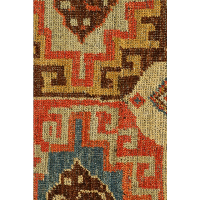 Tribal Rug & Kilim’s Tribal Style Rug in Polychromatic Medallions & Geometric Patterns For Sale - Image 3 of 8