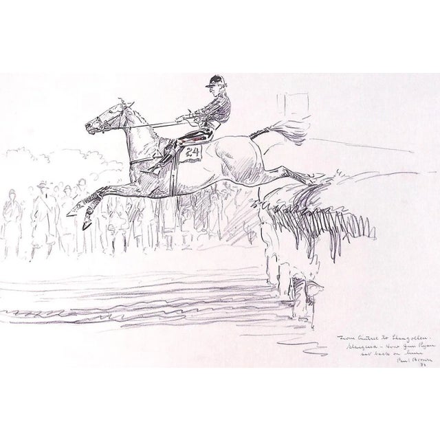 "Inaugural Llangollen Race Meeting" 1931 Ours, Dorothy [Essay By] Sketches by Paul Brown For Sale - Image 9 of 18