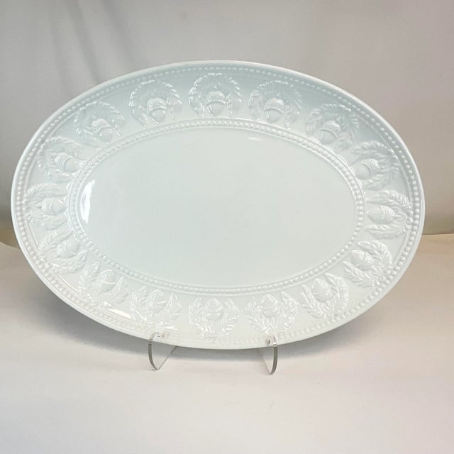 This is such a sophisticated Fall Platter. It features raised acorns inside Laurel Wreaths along the oval shaped rim. The...
