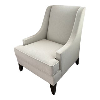 Ethan Allen Emerson Chair in Hailey Ivory For Sale