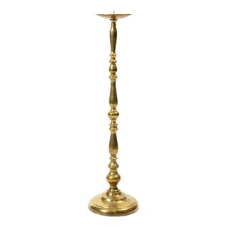 Antique Brass Easter Candlestick, Turn of the 19th and 20th Century For Sale