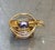 Mid-Century Modern 1960s Amethyst/Gold-Plated Pendant For Sale - Image 3 of 5
