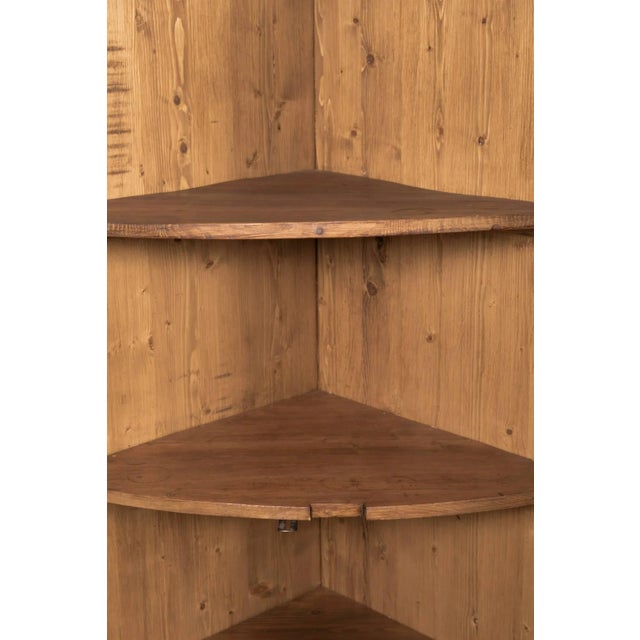 Wood 19th Century French Boiserie Panel Corner Cabinet For Sale - Image 7 of 10