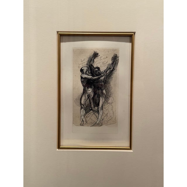 Auguste Rodin “Dante and Virgil Frightened by the Demons” 1897 Heliogravure, Edition of 125 For Sale - Image 4 of 6