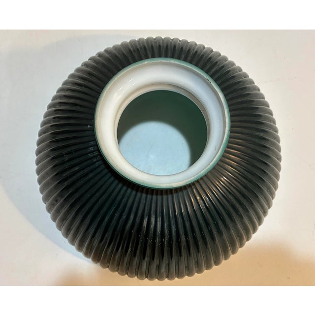 Antique Brass Oil Lamp Rayo Electrified Emerald Green Glass Shade For Sale - Image 9 of 11