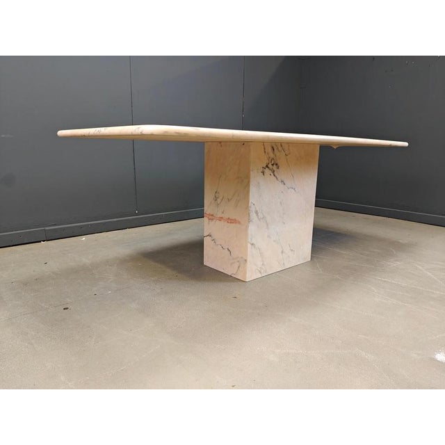 1970s Vintage Italian Marble Dining Table, 1970s For Sale - Image 5 of 14