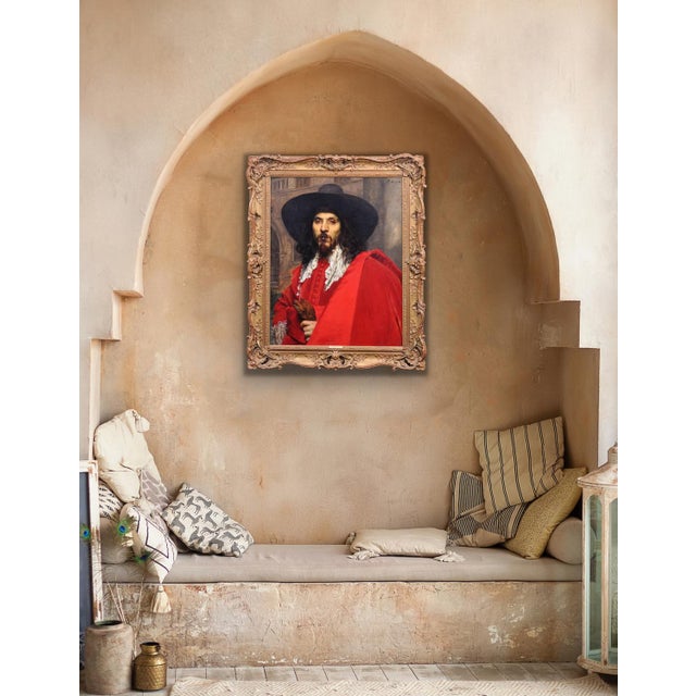 Ferdinand Victor Leon Roybet, Le Mousquetaire, 1880, Oil on Panel For Sale - Image 11 of 18