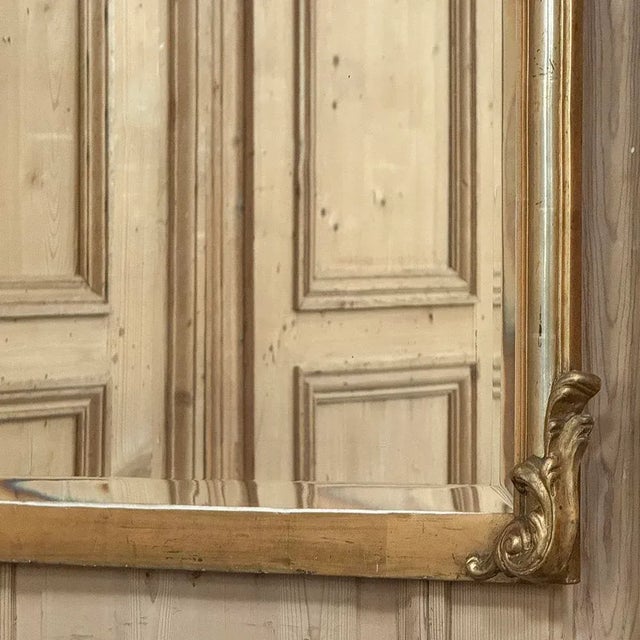 Antique French Louis XV Giltwood Mirror For Sale - Image 12 of 13