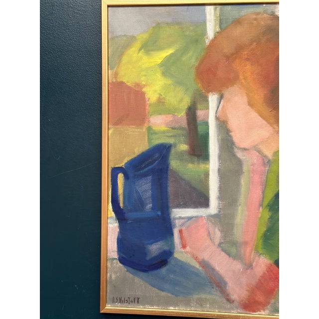 Anna‑stina Nilstoft, Woman, 1950s, Oil Painting on Canvas, Framed For Sale - Image 4 of 18