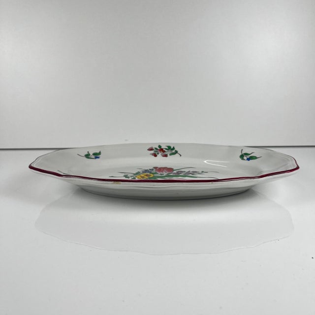 Small Oval Réverbère Model Dish with Flat End from KG Lunéville, 1980s For Sale - Image 3 of 8