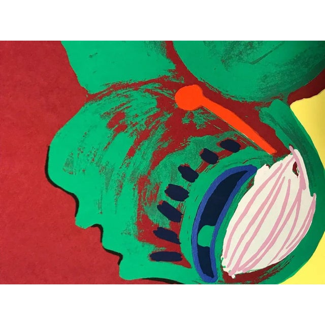 Guillaume corneille "La femme et l’oiseau" Silkscreen printing 1978 For Sale - Image 6 of 7