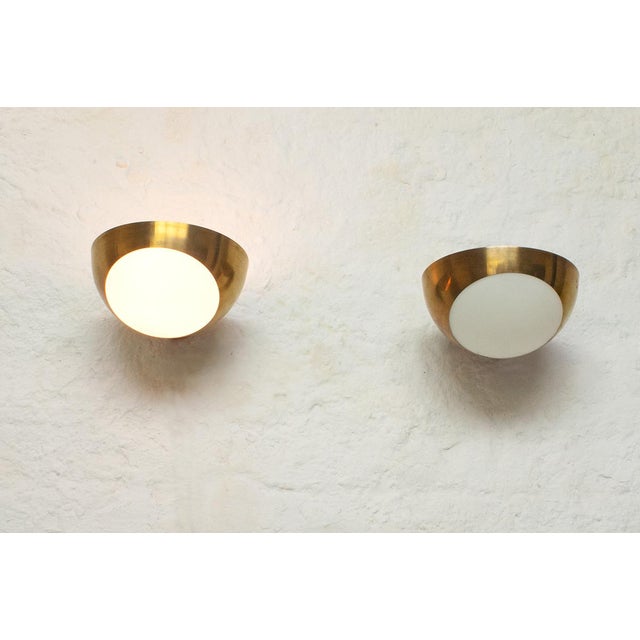 Mid-Century Modern Wall Lights in the style of Stilnovo Italia, 1950s, Set of 2 For Sale - Image 3 of 9