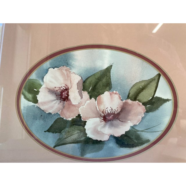 Nice original water color floral painting!