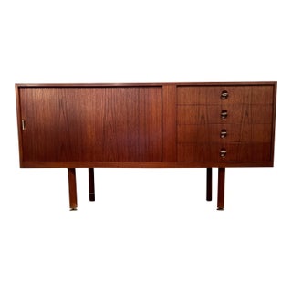 Danish Modern Teak Credenza Sideboard Buffet c.1958 For Sale