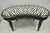 Contemporary Seven Seas by Hooker Furniture Zebra Printed Tessellated Stone Kidney Shaped Table Desk with Single Drawer....