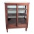 Antique Oak Showcase Store Display Cabinet Bookcase With Sliding Doors For Sale
