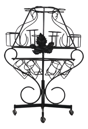 Sculptural Wrought Iron Bottle Holder in the style of Marcel Duchamp, 1960s