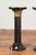 Mid-Century Modern Pair of Black Carrara Marble Twisted Pedestals with Bronze Corinthian Capitals For Sale - Image 3 of 15