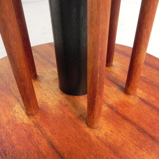 Black Vintage Teak Table, 1980s For Sale - Image 8 of 16