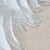 White Italian Murano Glass Chandelier in the Manner of Mazzega For Sale - Image 8 of 13