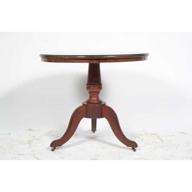 MidCentury Duncan PhyfeStyle Round Mahogany End Table Chairish