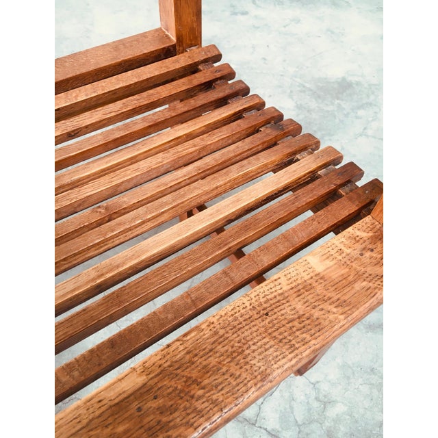 Dutch Modernist Carved Oak Side Chair, 1920s For Sale - Image 13 of 18