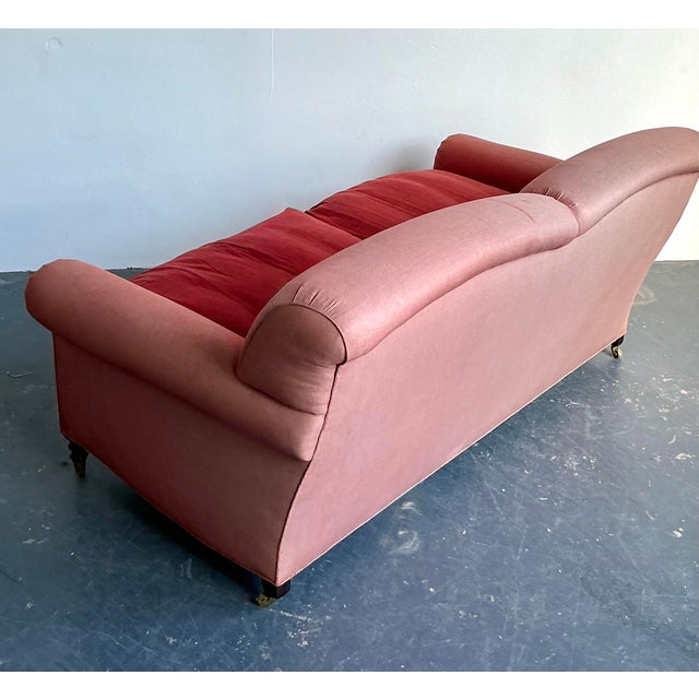 George Smith Vintage Boho George Smith Roll Arm Sofa For Sale - Image 4 of 11