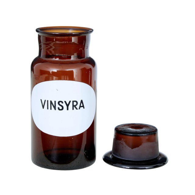 Swedish Apothecary Glass Jars, 1930s, Set of 4 For Sale - Image 4 of 8