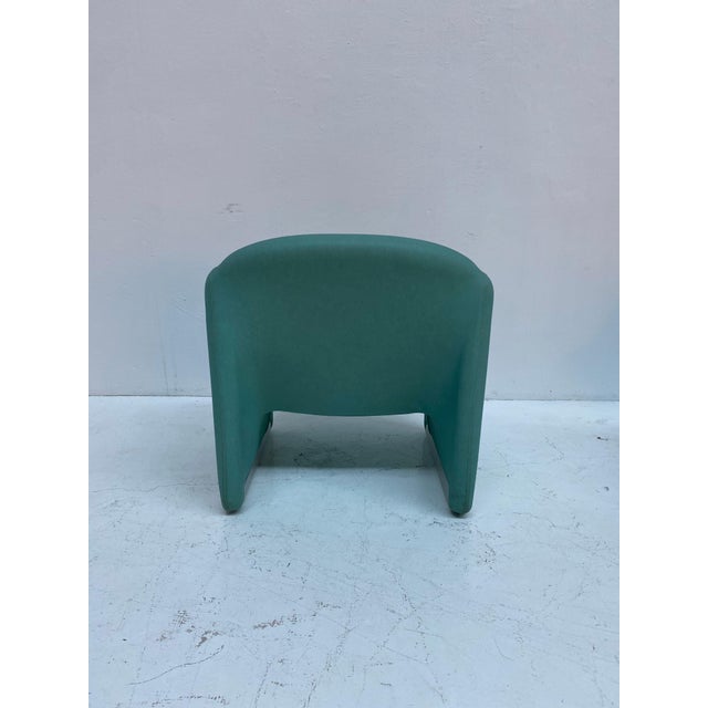 1980s Turquoise Club Chairs, 1980s, Set of 2 For Sale - Image 5 of 12