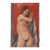 Richard Hackett 1955 Modernist Female Nude Painting For Sale