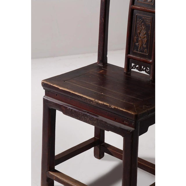 Wood Chinese Lamphanger Chair, 1700 For Sale - Image 7 of 8