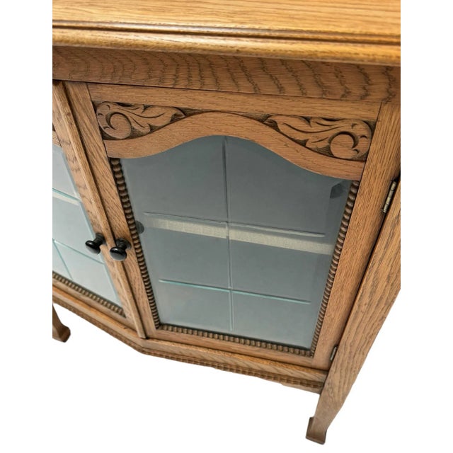 1920s Art Deco Amsterdamse School Oak Cabinet, 1920s For Sale - Image 5 of 10