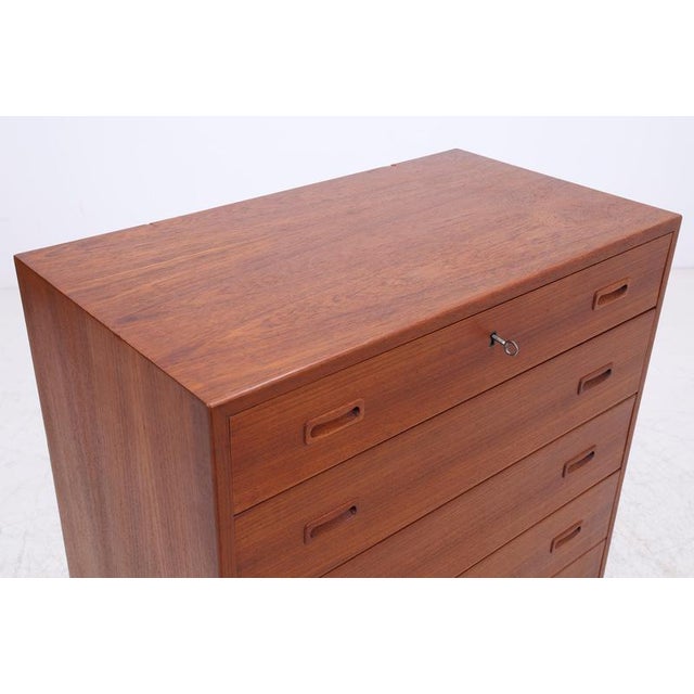 Vintage Teak Tallboy Chest of Drawers For Sale - Image 6 of 14