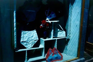 Mark Abrahamson, Vintage Photograph Cibachrome 1981 Beijing China Lingerie Shop Color Photo Print, 1981