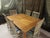 French Country Farmhouse Table with eight chairs. Purchased in the early 2000's from the D&D Building (Decorating & Design...