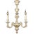 Vintage Capodimonte Porcelain 3-Arm Chandelier, Italy, 1940s For Sale