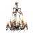 Late 19th Century French Iron & Crystal 15-Light Chandelier For Sale