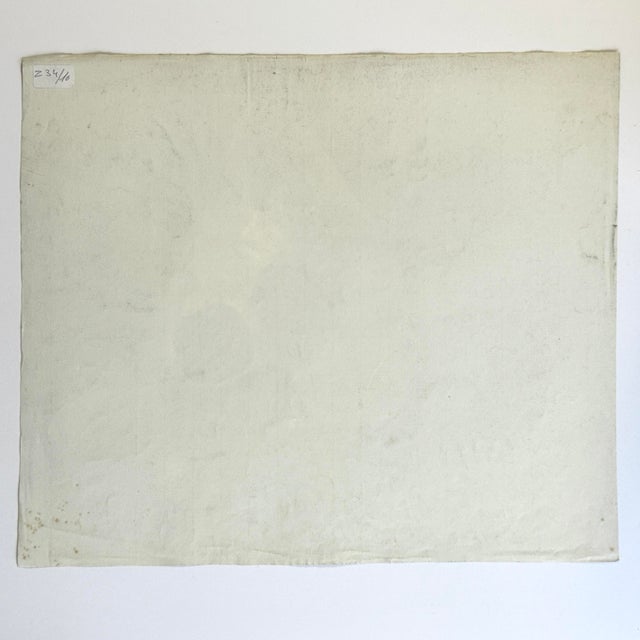 Vintage Italian Realist Still Life of a Cow Skull, Signed (Charcoal on Wove Paper) For Sale In Philadelphia - Image 6 of 6