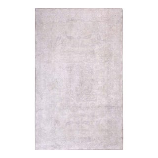 1930s Gray Classic Traditional Antique Agra Cotton Rug 4' 6" X 7' 4" Hand Knotted Pile Wool Carpet For Sale