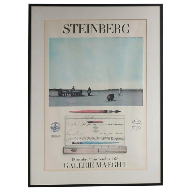 Paper Steinberg Lithography from Mourlot, 1973 For Sale - Image 7 of 7